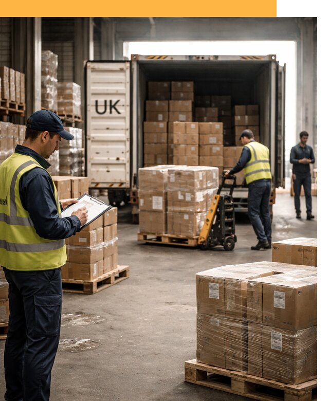 Доставка грузов из Великобритании с таможенным оформлением от 12785