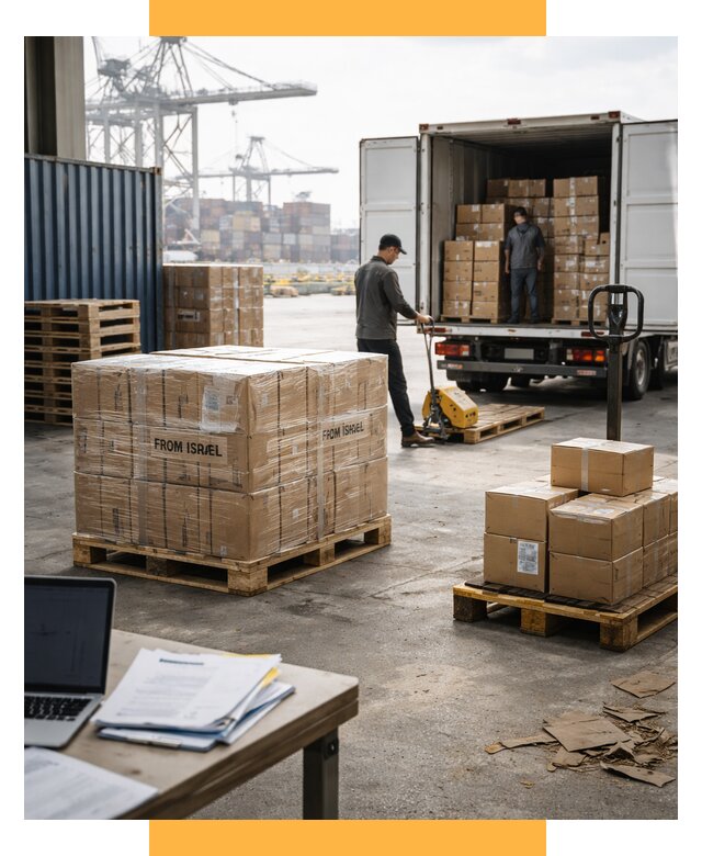 Доставка грузов из Израиля от 15342 р., логистика от СетСервис-Зма