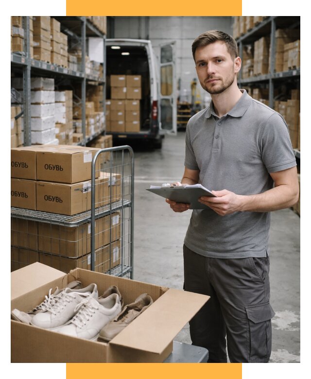 Доставка обуви из Китая и Турции от 4603 р. СетСервис-Зма