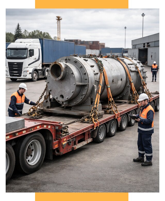 Перевозка тяжеловесных грузов под ключ от 153420 р. | СетСервис-Зма