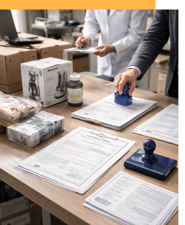 Сертификация импортных товаров от 12274 с таможенным сопровождением